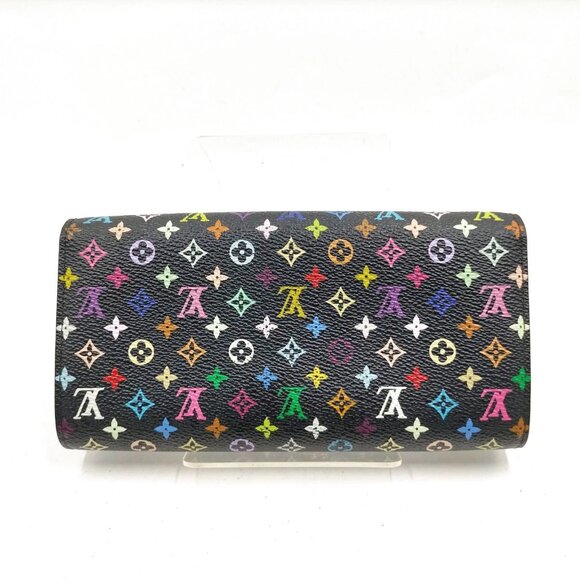 Authentic Louis Vuitton Monogram MultiColor Leather Wallet mn518-113025 - Picture 2 of 9